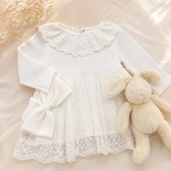 Cotton-lace dress