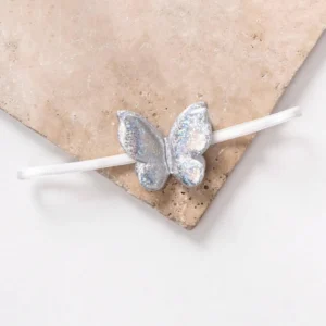 Silver butterfly headband - Image 1